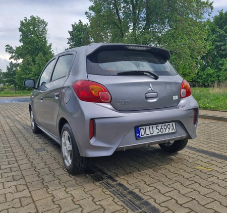 Mitsubishi Space Star cena 39500 przebieg: 25400, rok produkcji 2021 z Legnica małe 67